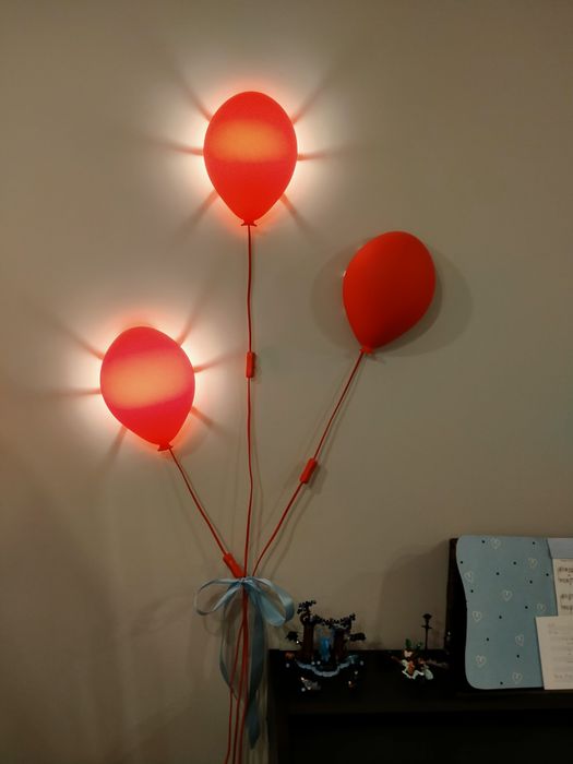 Lampki kinkiety baloniki IKEA do pokoju dziecięcego