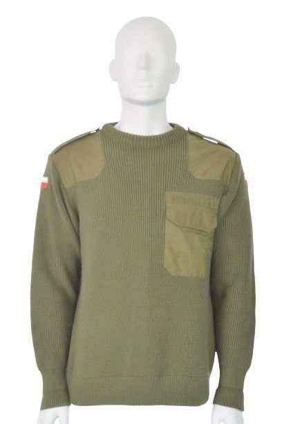 Sweter wyjściowy służb mundurowych khaki L/XL