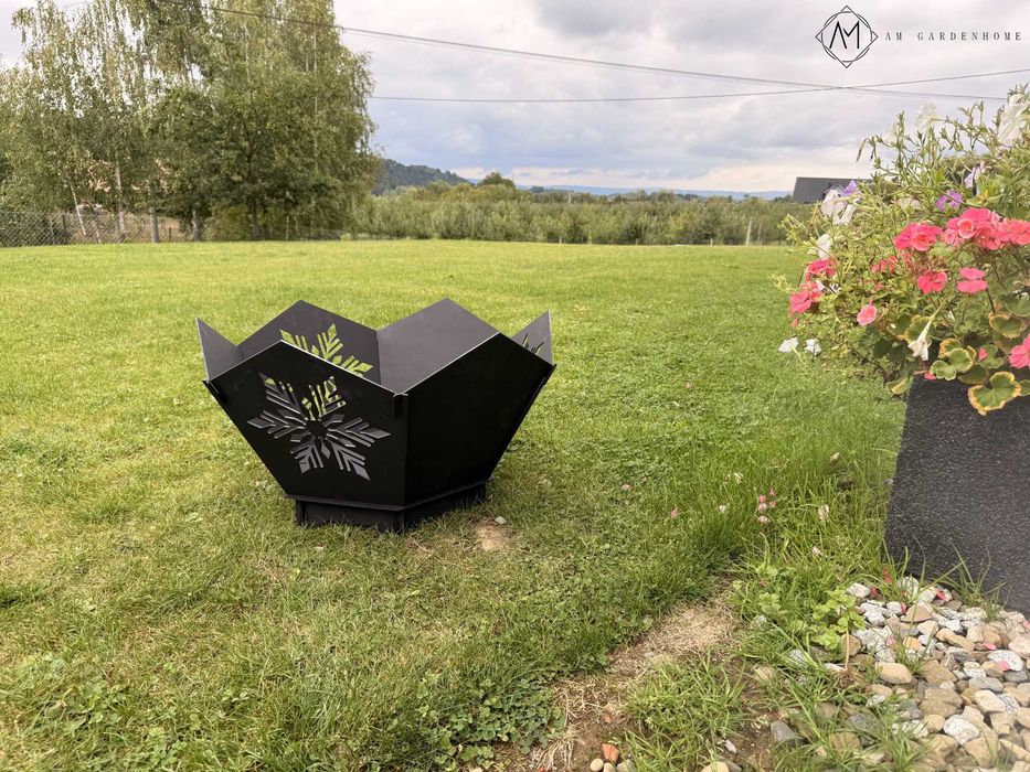 PALENISKO ogrodowe CALIX śr. 76cm PODWÓJNE DNO 0,5cm SOLIDNE Ognisko Grill promocja
