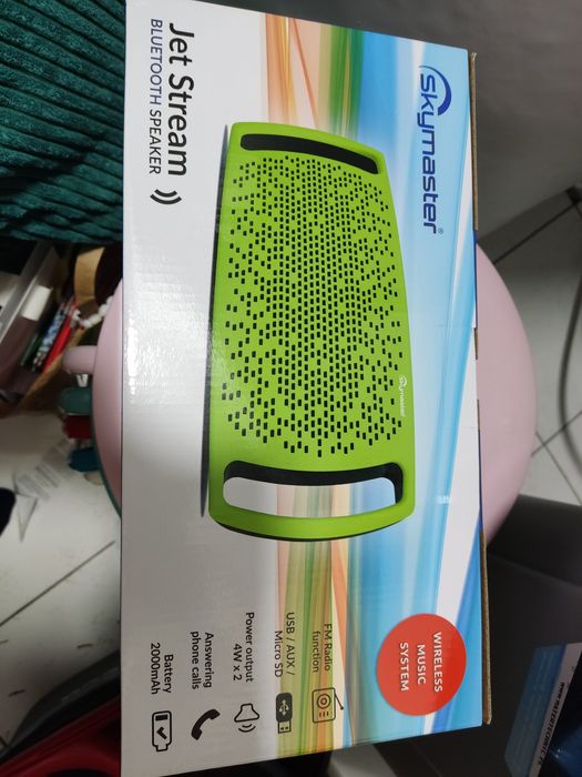 Głośnik Skymaster Jet Stream - Bluetooth, USB, AUX, Karta SD - Zielony