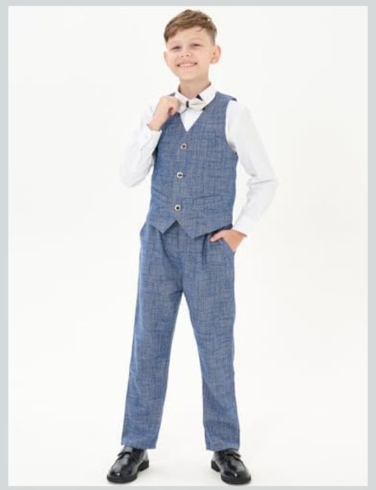 LOLANTA 13-14lat 170 cm.4PCS Garnitur chłopięcy, kamizelka, koszula, s