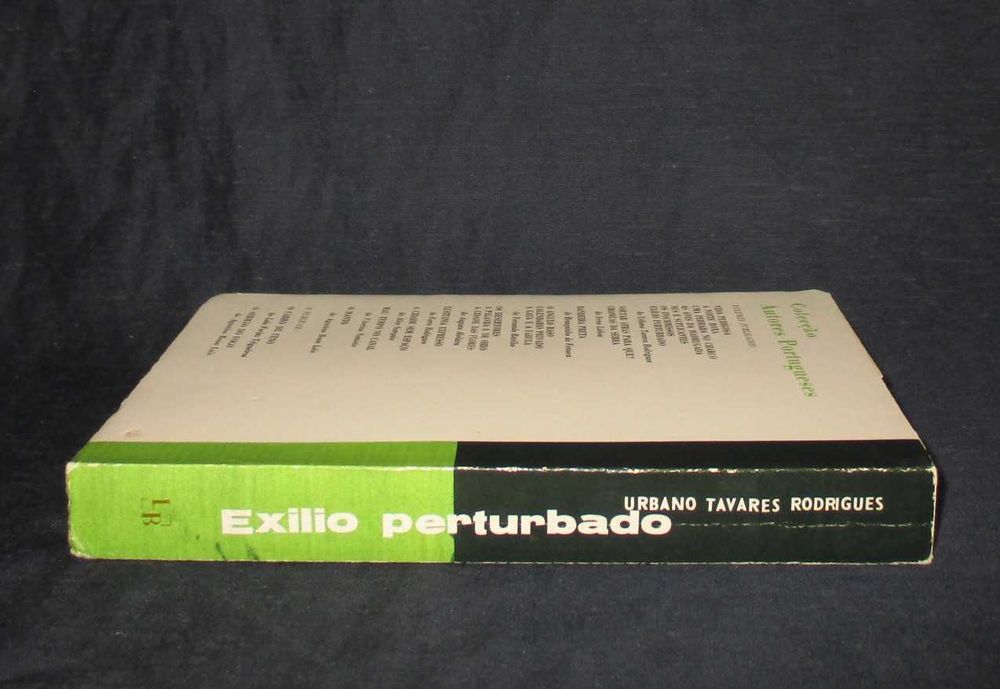 Livro Exílio perturbado Urbano Tavares Rodrigues 1ª edição