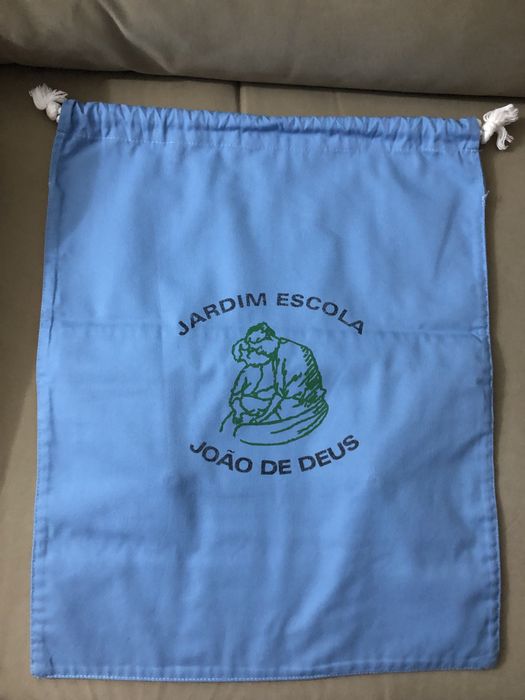 Saco azul claro para Jardim Escola Joao de Deus