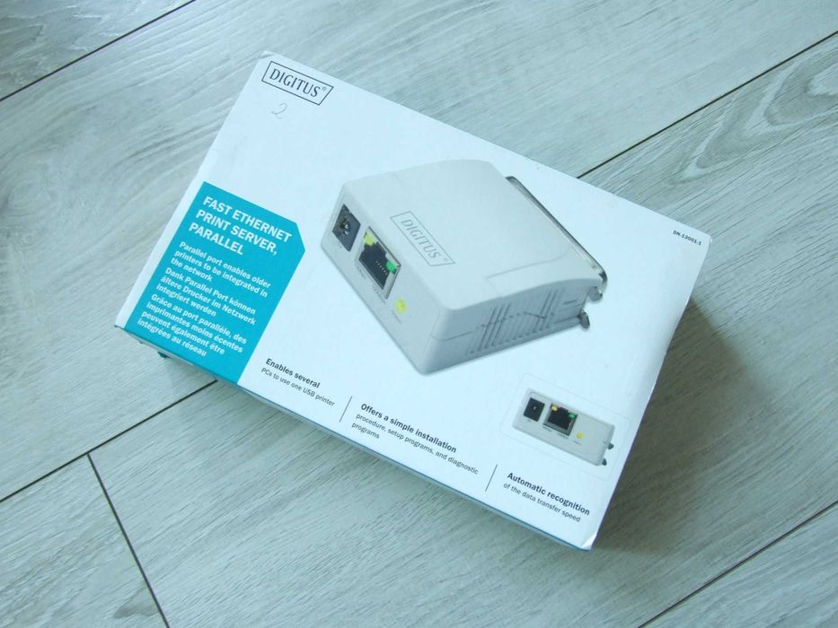 Digitus Serwer druku Fast Ethernet 1xRJ45 1xDB-36-pin LPT serwer drukarek