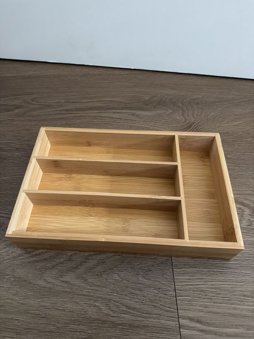 Organizador de talheres em bambu