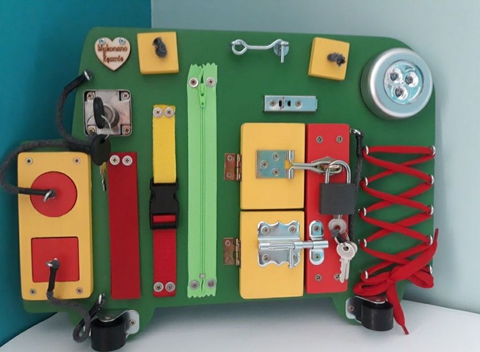 NOWA Tablica manipulacyjna sensoryczna Montessori MarWer Kids
