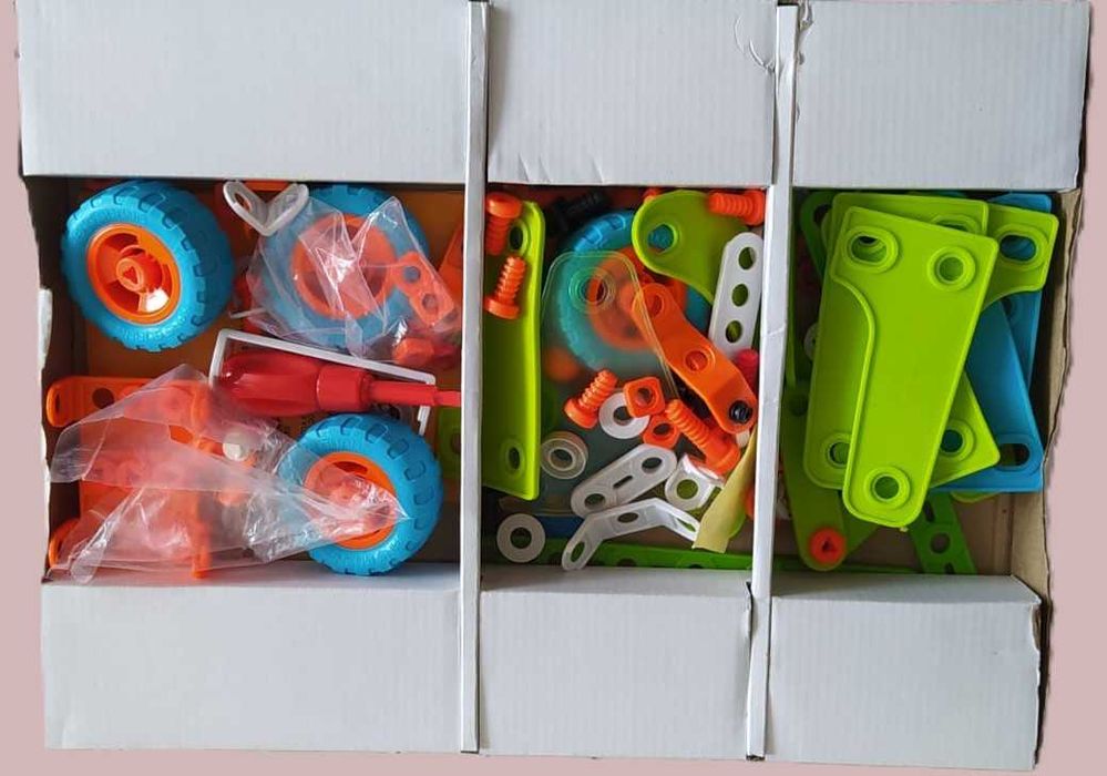 Zestaw kreatywny Build & play  - 5 zabawek w jednym zestawie