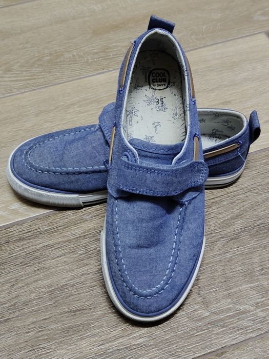 Mokasyny materiałowe dla chłopca r.35