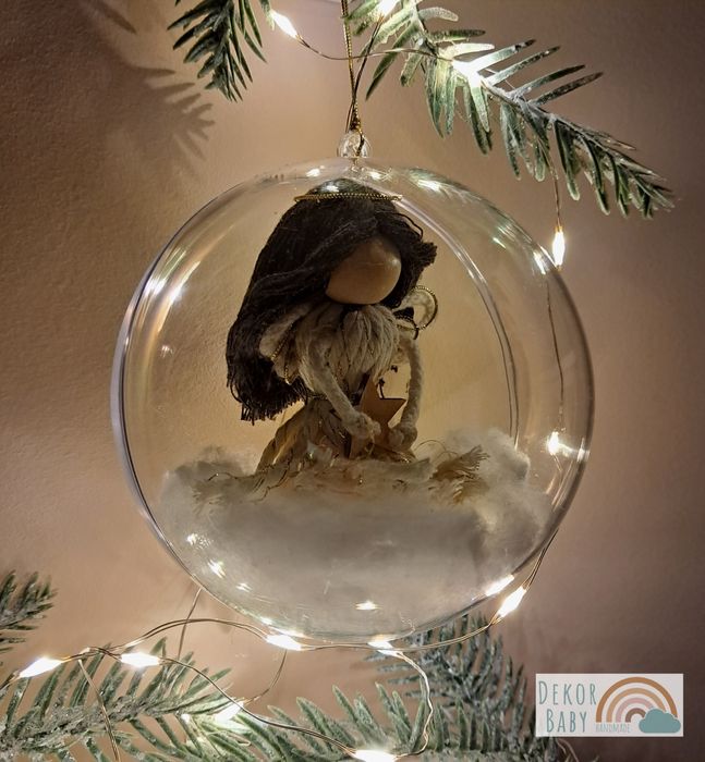 Aniołek w kuli dla babci dzień babci i dziadka