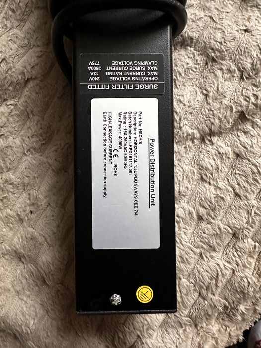 Listwa zasilająca PDU RACK 19 - 16A / 4000W