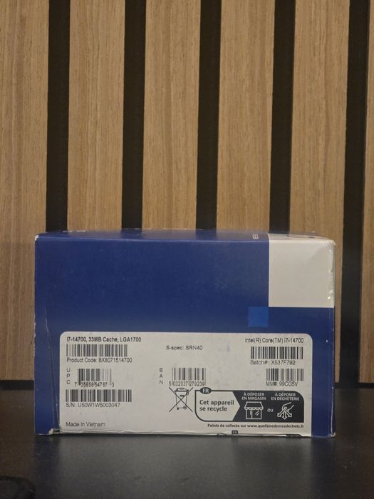 CPU Intel I7 14700