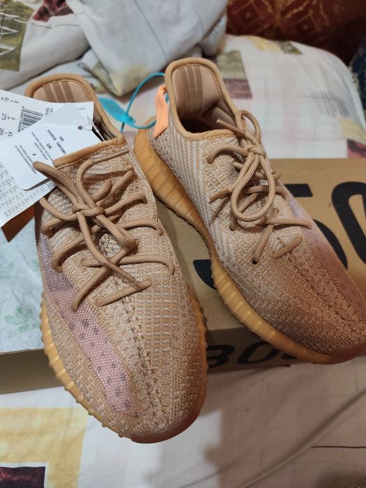 Yeezy boost v2 350 clay оранжеві ізі бусти преміум кросівки стиль