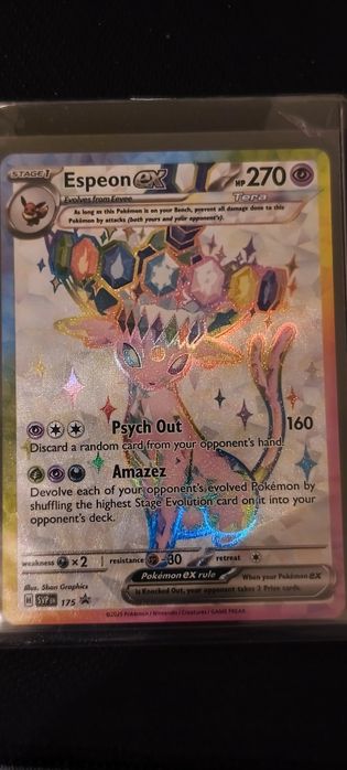Sprzedam kartę Pokemon TCG Espeon ex (SVP 175) SV Black Star Promos