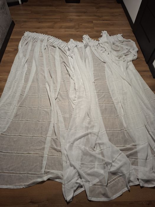 Firanka biała w 2 częściach