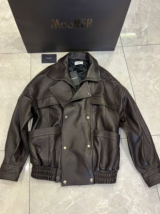 Кожаная куртка Yves Saint Laurent!