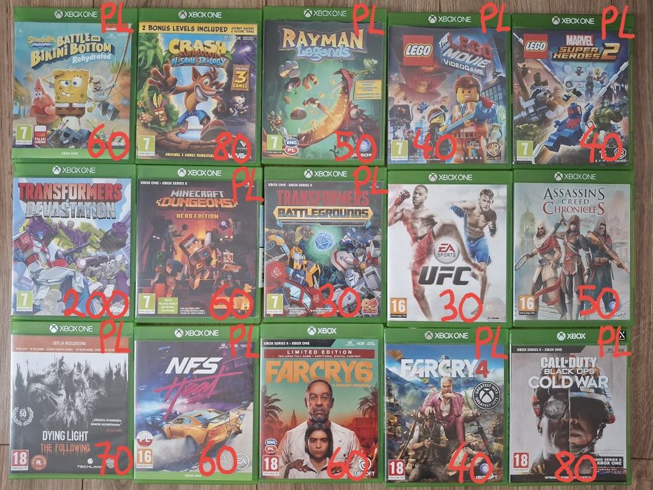 Gry na wszystkie Xbox One i Xbox Series