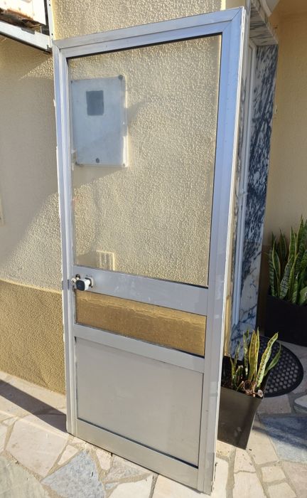 Porta alumínio com vidro 190x80