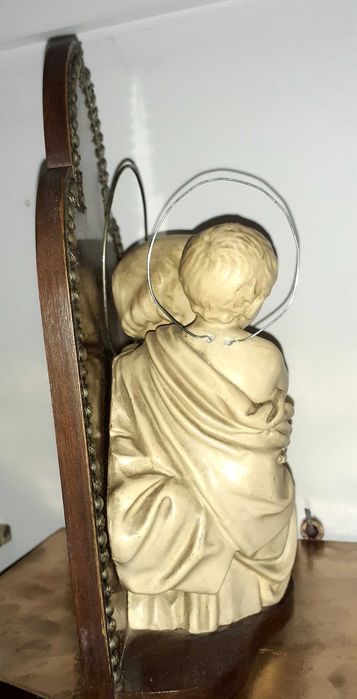 Santo António e menino Jesus em Madeira  Prata