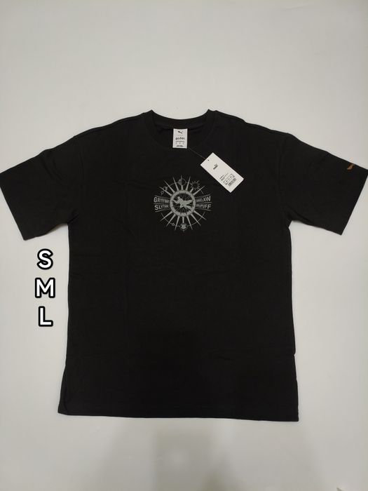 Чорна чоловіча футболка Puma S