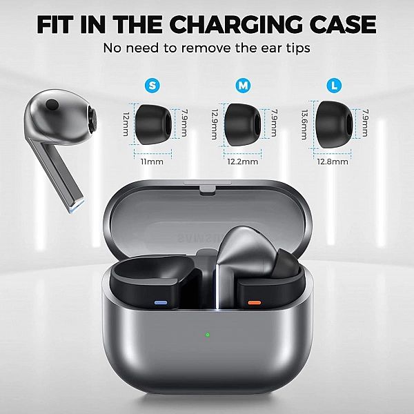 Tech-Protect Ear Tips 3-Pack Samsung Galaxy Buds 3 Pro Grey