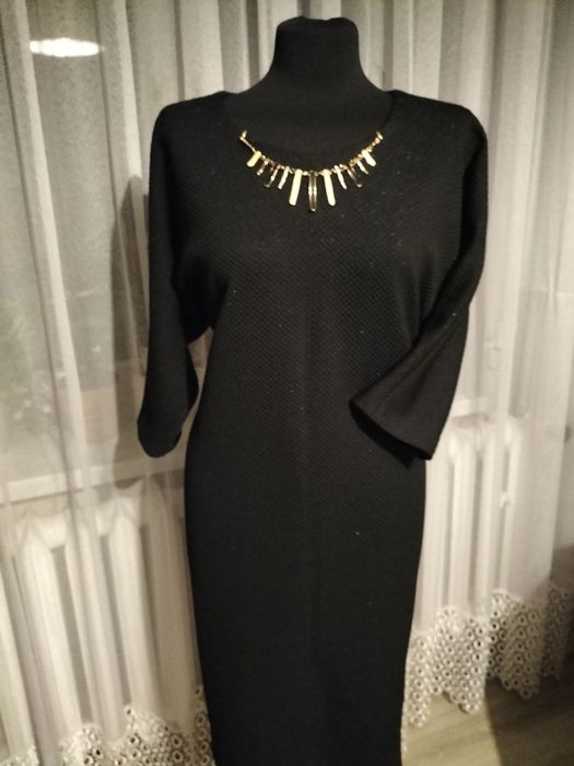 Nowa elegancka sukienka czarna XL