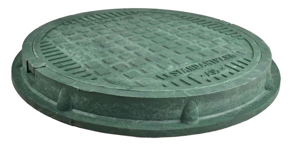 Właz Pokrywa Studzienki Szamba 75cm Zielony Polimerowy A15
