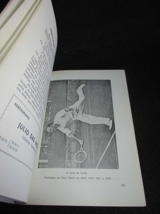 Livro Portugal na Taça Davis Fonseca Vaz 1979 Autografado