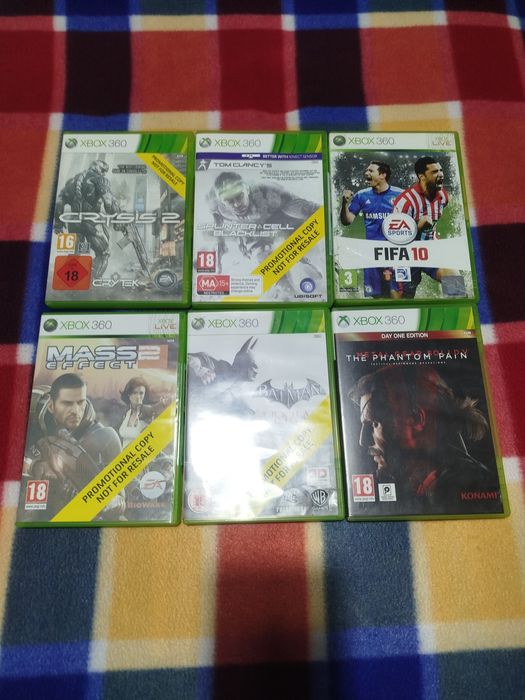 Xbox 360 Arcade com 2 comandos + 6 jogos