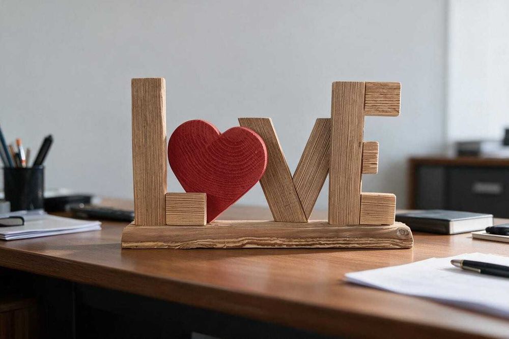 Ręcznie wykonany napis "LOVE" ze starego drewna – STYL RUSTYKALNY / LOFT / BOHO. Prezent / Upominek / Ozdoba. Miłość / Romantyzm