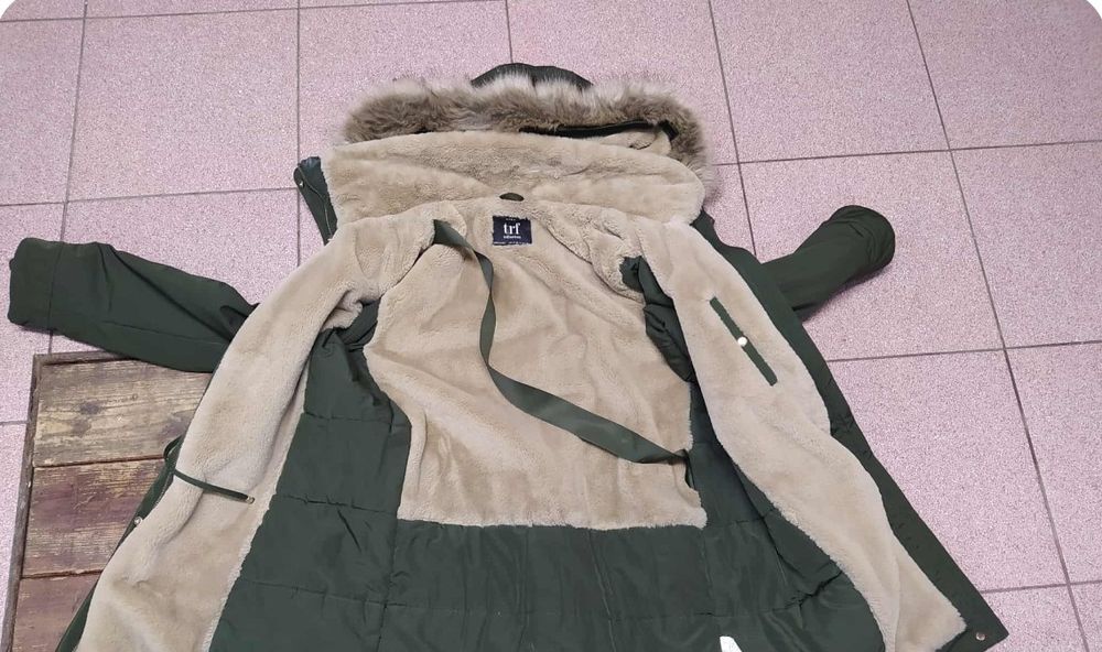 Kurtka parka ZARA rozm 38 khaki