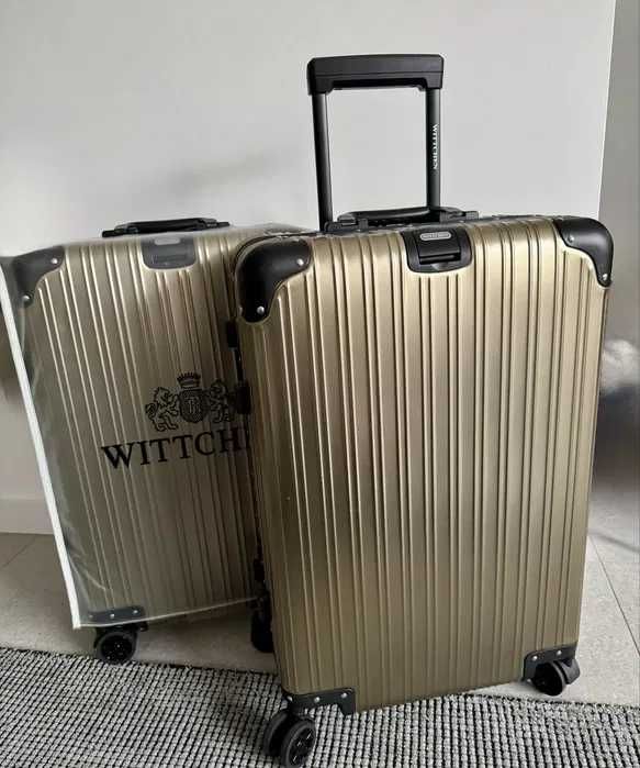 Walizka aluminiowa Wittchen złota Prime Line