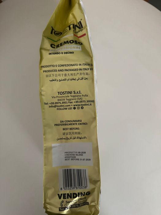 Kawa ziarnista 1 kg Tostini