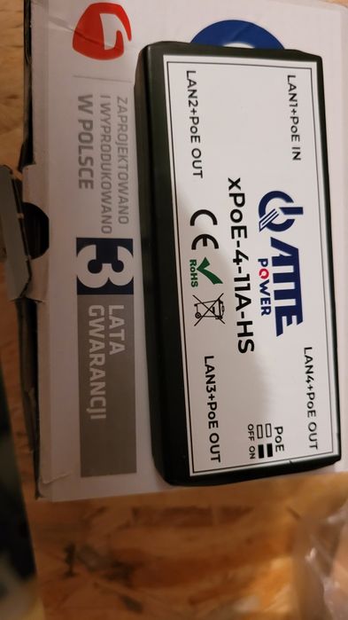 xPoE-4-11A-HS - Extender, Switch PoE 4 porty (1xPoE IN +