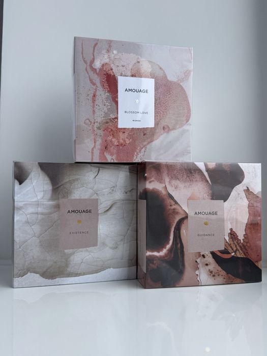 Духи, парфюм (парфум) Amouage Guidance, Blossom Love, Existence 100 ml