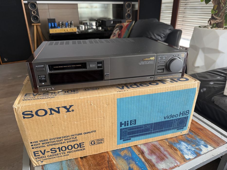 Sony EV-S1000E Video Hi8 – NOWY / NOS – kompletny zestaw w oryginalnym pudełku – prawdziwa rzadkość!