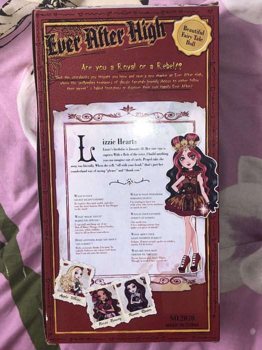 лялька евер афтер хай ліззі харст ever after high