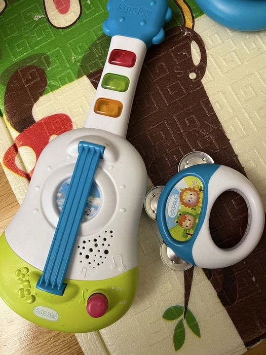 Іграшка для розвитку Smoby Toys Cotoons Гавайська гітара зі звуковим і світловим ефектами