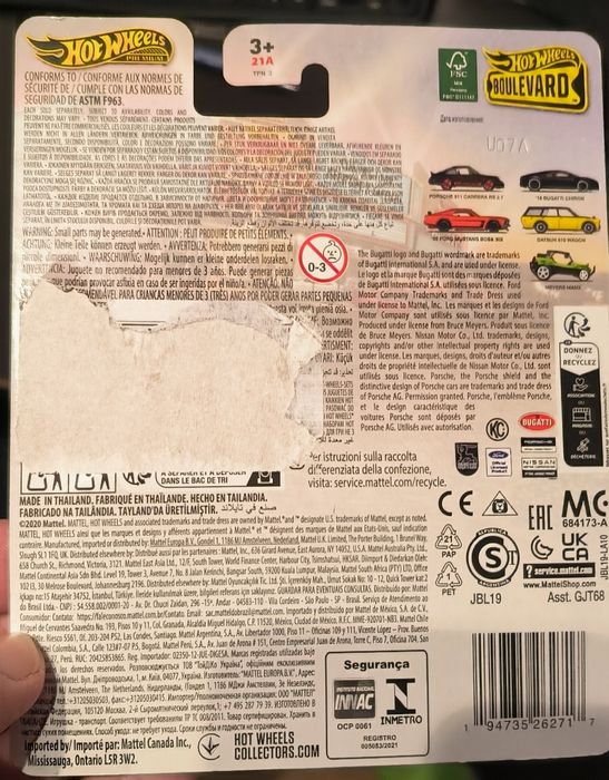Hot Wheels Porsche 911 Carrera RS 2.7 Boulevard  121