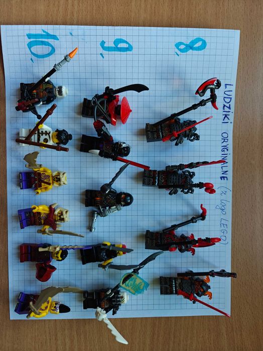 ludziki Lego Ninjago różne sezony
