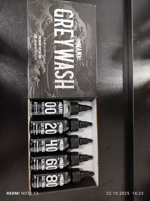 Набір фарб для тату. Тіньові.