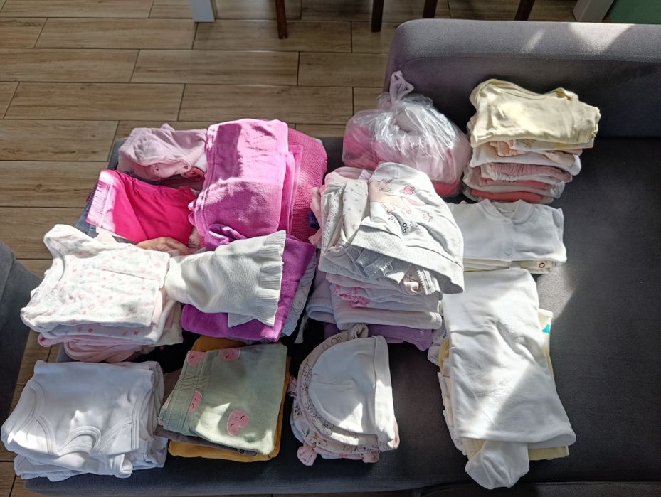 Paka ubranek dziewczynka 62/68 wiosna/ lato