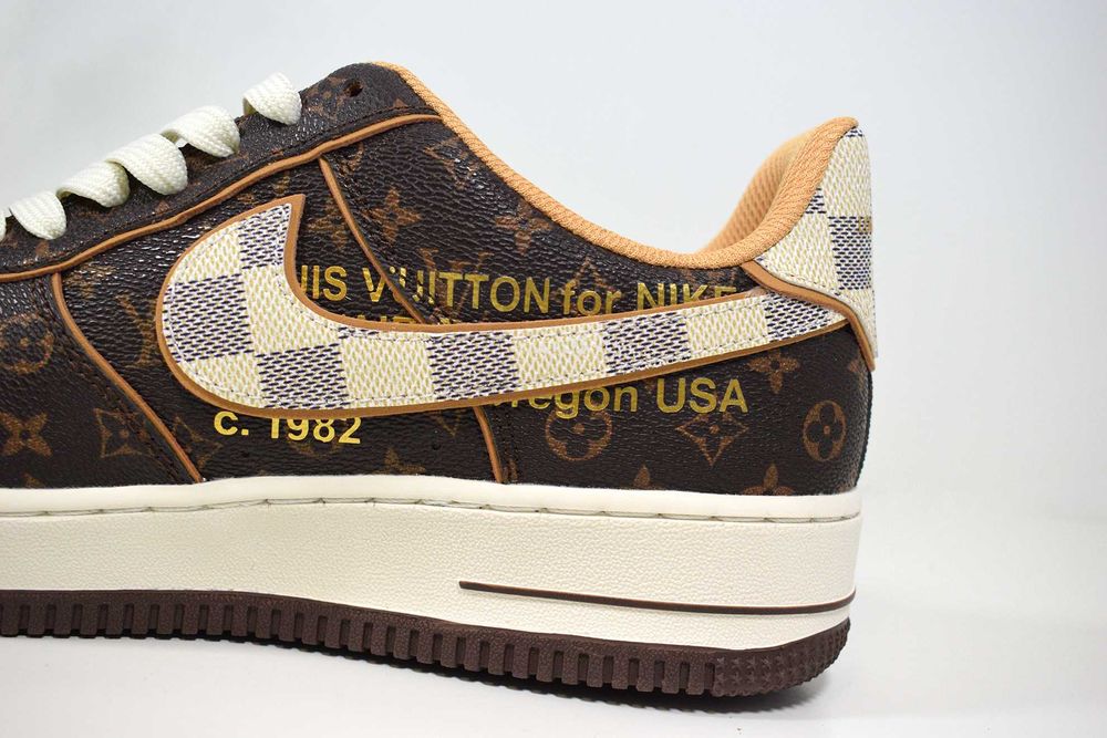 Nike Air Force 1 x Louis Vuitton Brown