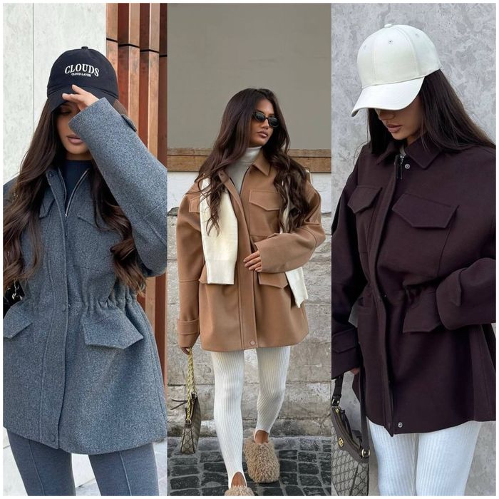 Кашемірова парка-пальто