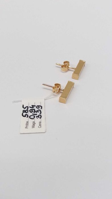 Kolczyki nowe złote próba 585