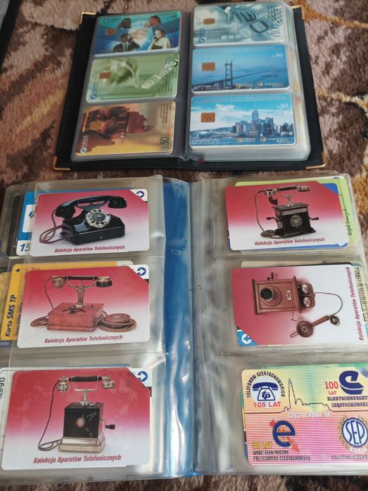 Karty telefoniczne ponad 550 sztuk