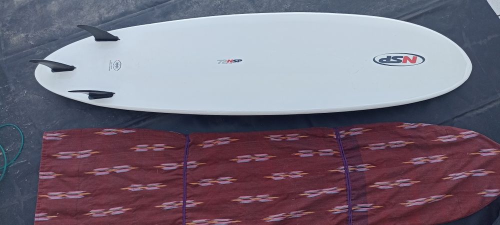 Surfboard 7'2'' NSP + Leash + Capa