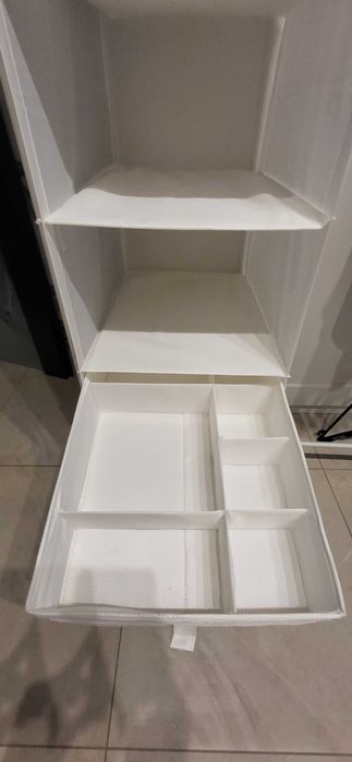 Wisząca półka 6 przegród biała SKUBB IKEA
