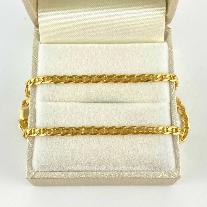 ZŁOTA bransoletka GUCCI pełna 2,7 mm PRÓBA 585 (14K) długość 18,5 cm