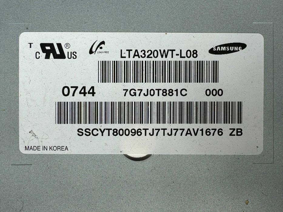 LTA320WT-L08 для Samsung LE32R81B як запчастини