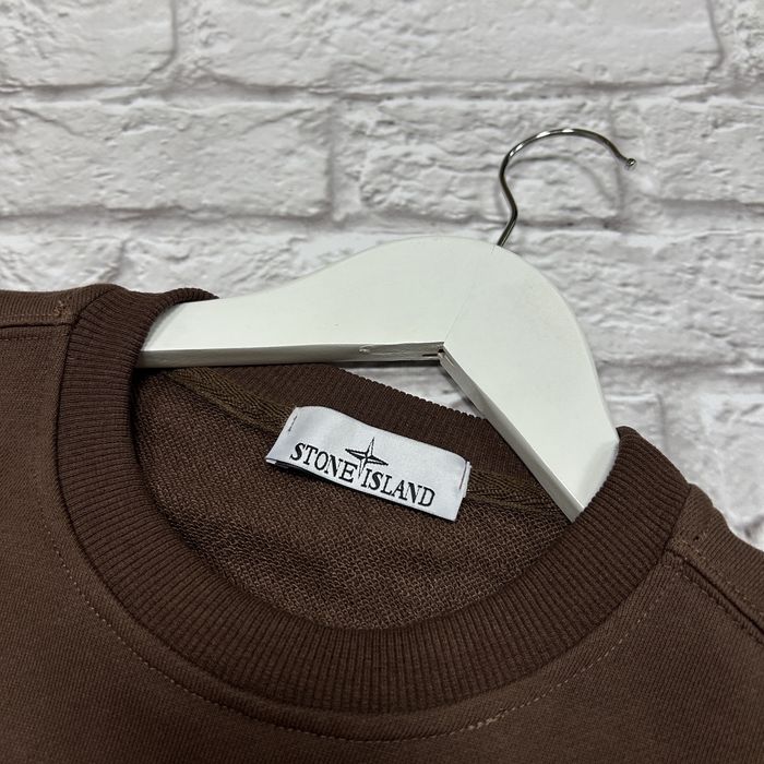 Чоловічий світшот Stone Island Garment Dyed М оригінал коричневий бу